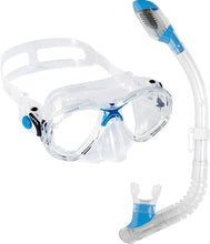Load image into Gallery viewer, Cressi Marea Junior and Mini Dry Snorkel Set