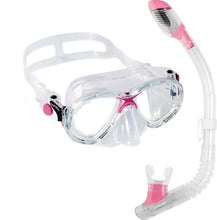 Load image into Gallery viewer, Cressi Marea Junior and Mini Dry Snorkel Set