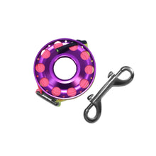 Load image into Gallery viewer, Cressi Aluminium Spool 30m ss clip purple