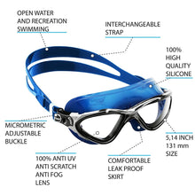 Load image into Gallery viewer, Cressi Planet Swimming Goggle Blue