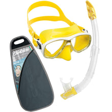 Load image into Gallery viewer, Cressi Marea VIP Mask and Snorkel Set yellow yellow