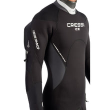 Load image into Gallery viewer, Cressi Ice Man Wetsuit 7mm semidry suit with hood and pocket chest detail feature
