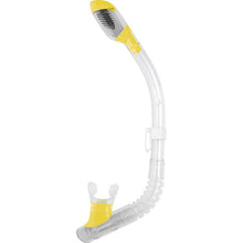 Load image into Gallery viewer, Cressi Mini Dry Snorkel Yellow