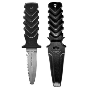 Ocean Design Predator Knife Chisel Tip Black Titanium