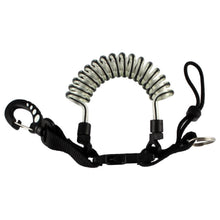Load image into Gallery viewer, Lanyard Coiled Black
