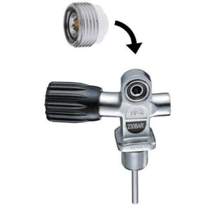 Dive Cylinder Valve DIN K 230 bar 3/4" with removable insert