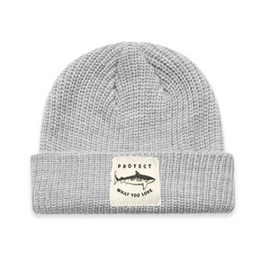 Protect What You Love Grey Beanie