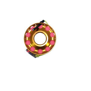 Cressi Aluminium Spool 30m ss clip gold