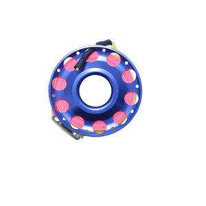 Cressi Aluminium Spool 30m ss clip blue