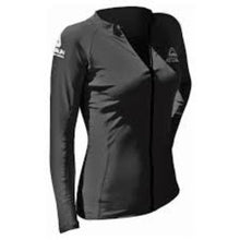 Load image into Gallery viewer, adrenalin rash vest long sleeve zip black
