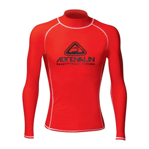 adrenalin rash vest vivid long sleeve high visibility red