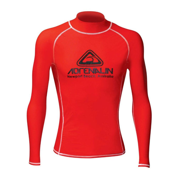 adrenalin rash vest vivid long sleeve high visibility red