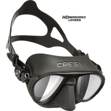 Load image into Gallery viewer, Cressi Calibro Mask Black HD Mirror Lenses
