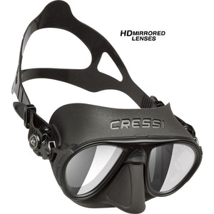 Cressi Calibro Mask Black HD Mirror Lenses