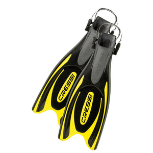 Cressi Frog Plus Fin yellow open heel