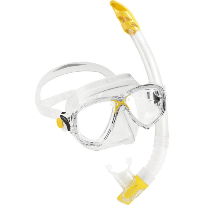 Cressi Marea VIP Mask and Snorkel Set clear yellow