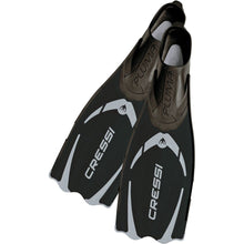 Load image into Gallery viewer, Cressi Pluma FF Fin closed heel foot black silver
