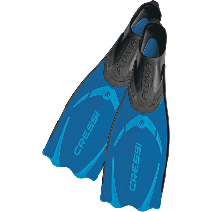 Cressi Pluma FF Fin closed heel foot blue