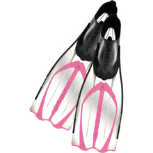 Load image into Gallery viewer, Cressi Pluma FF Fin closed heel foot clear pink
