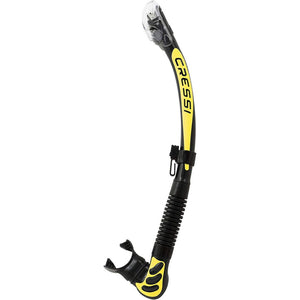 Cressi Alpha Ultra Dry Snorkel Black Yellow