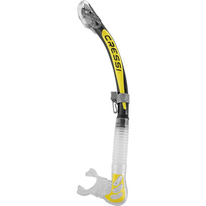 Cressi ultra dry snorkel clear yellow