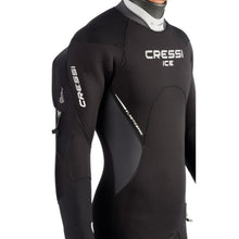 Load image into Gallery viewer, Cressi Ice Man Wetsuit 7mm semidry suit with hood and pocket chest detail feature
