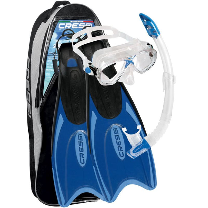 Cressi Palau and Marea Mask Snorkel Fin Set