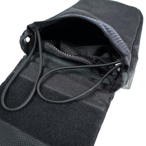 halcyon weighted bellows pocket internal zip and rubber loops