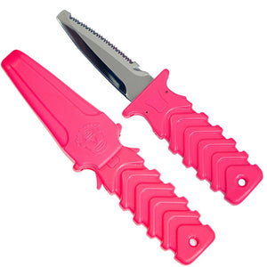 Ocean Design Predator Knife Chisel Tip Pink Stainless steel