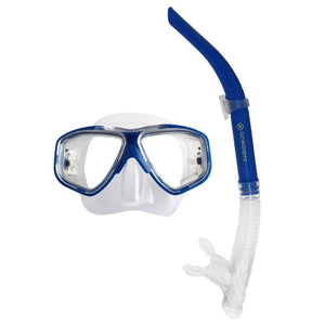 eclipse mask snorkel set clear blue