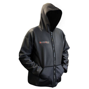 sharkskin chillproof jacket with hood black