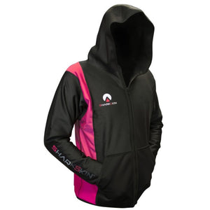 sharkskin chillproof jacket with hood pink