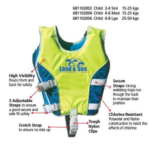 swim aid learn to swim vest specifications